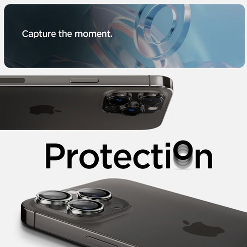 Spigen iPhone 17 Pro Max / 17 Pro Lens Protector – Optik Pro EZ Fit